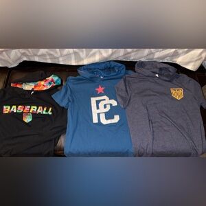 Youth XL/ men’s SM plate crate t shirts and hoodie lot of 7